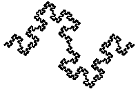 Quadratic Koch curve image
